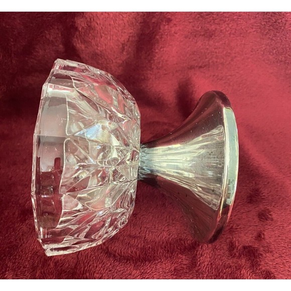 Vintage Wallace 9123 Silver Plate and Crystal Lidded Pedestal Candy Dish USA - Picture 11 of 16